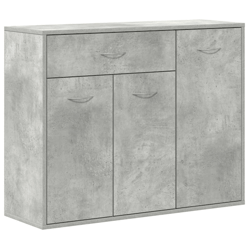 vidaXL Aparador 88x30x70 cm contraplacado cinzento cimento vidaXL Aparador 88x30x70 cm contraplacado cinzento cimento