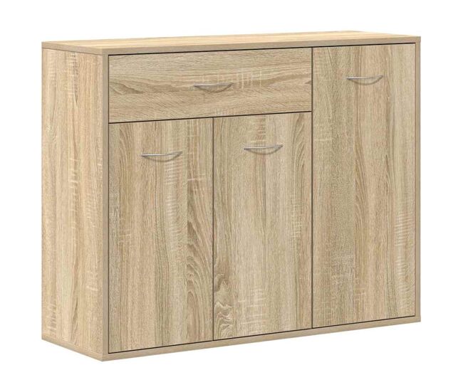 Vidaxl aparador de madera contrachapada color roble sonoma 88x30x70 cm