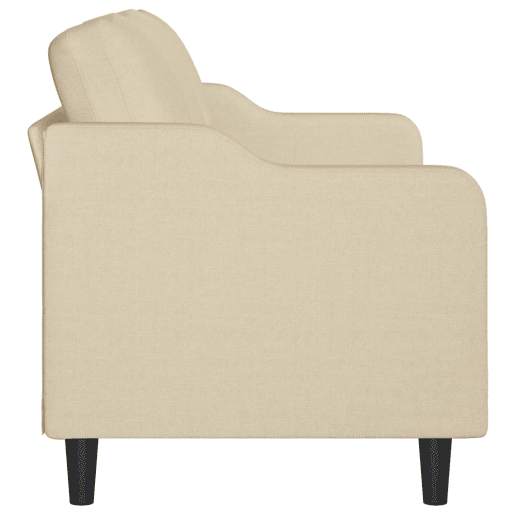 vidaXL Sofá de 3 lugares tecido 180 cm cor creme vidaXL Sofá de 3 lugares tecido 180 cm cor creme