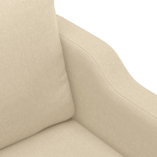 vidaXL Sofá de 3 lugares tecido 180 cm cor creme vidaXL Sofá de 3 lugares tecido 180 cm cor creme