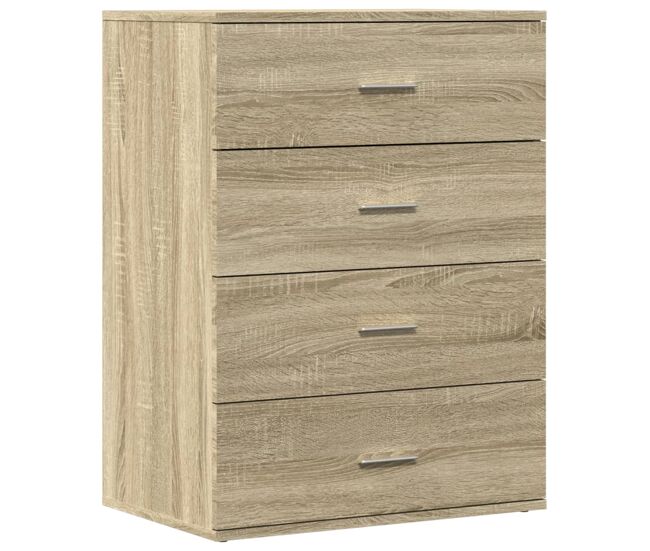 Vidaxl aparador de madera de ingeniería roble sonoma 60x39x80 cm