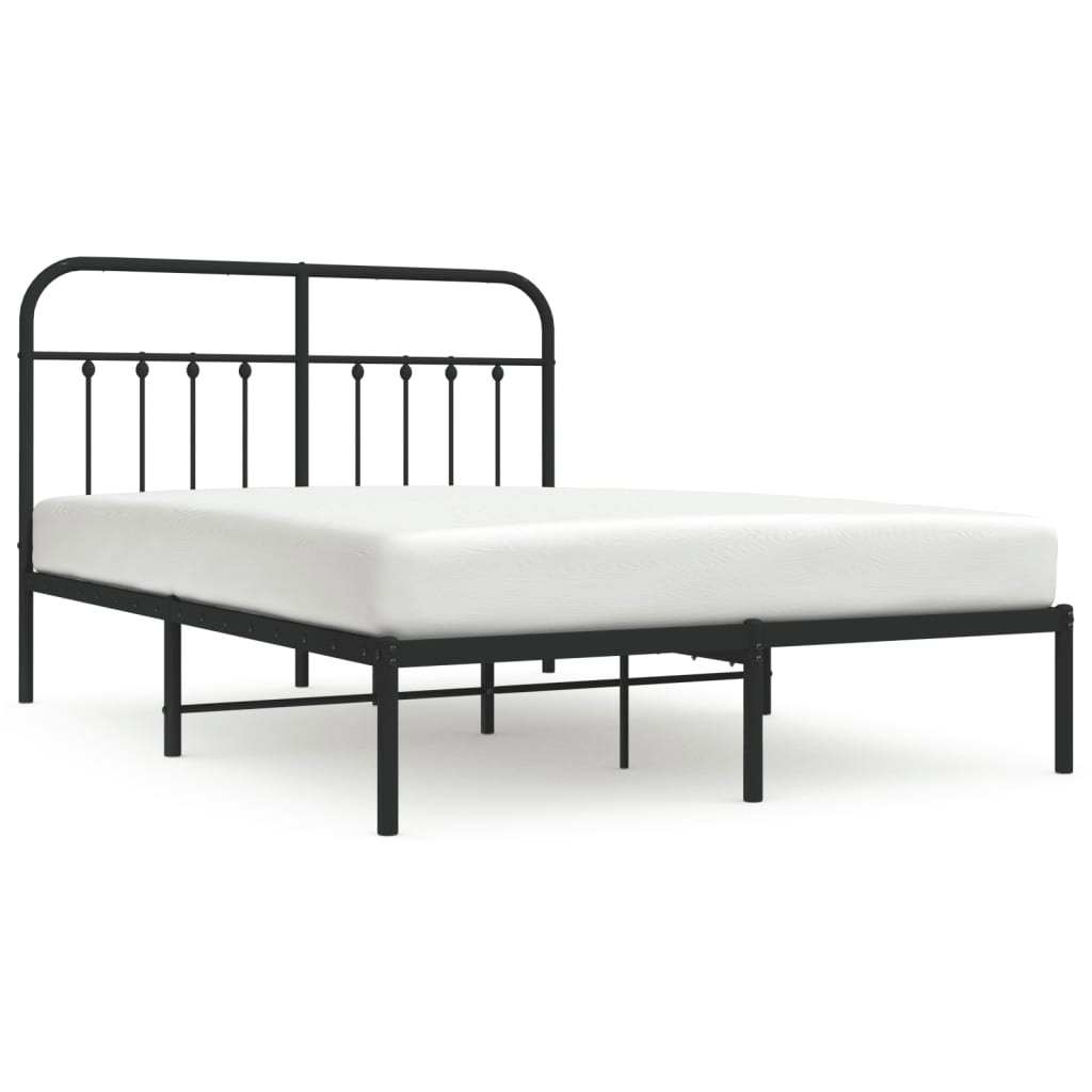 Estructura de cama 140x200 Negro