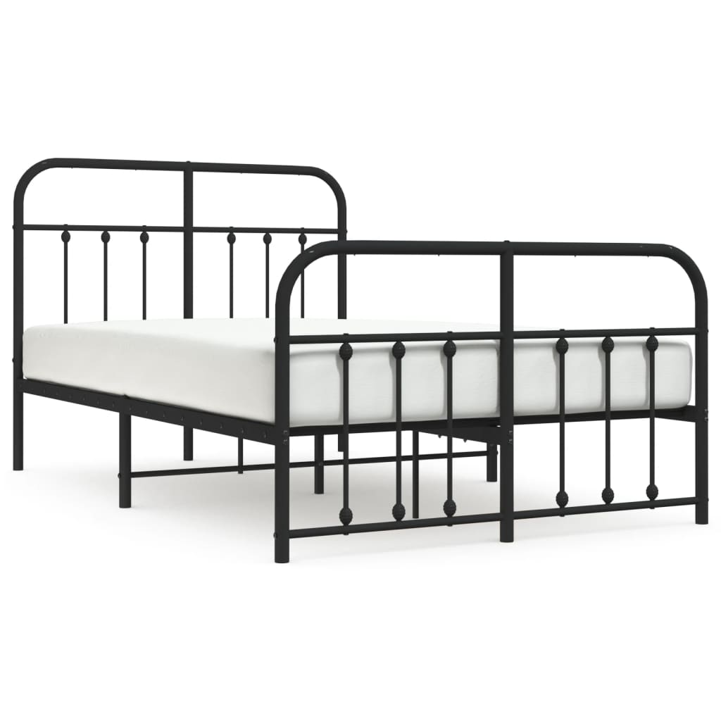 Estructura de cama 120x200 Negro
