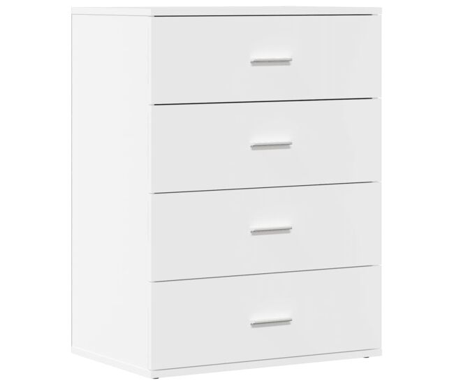 Vidaxl aparador de madera de ingeniería blanco 60x39x80 cm