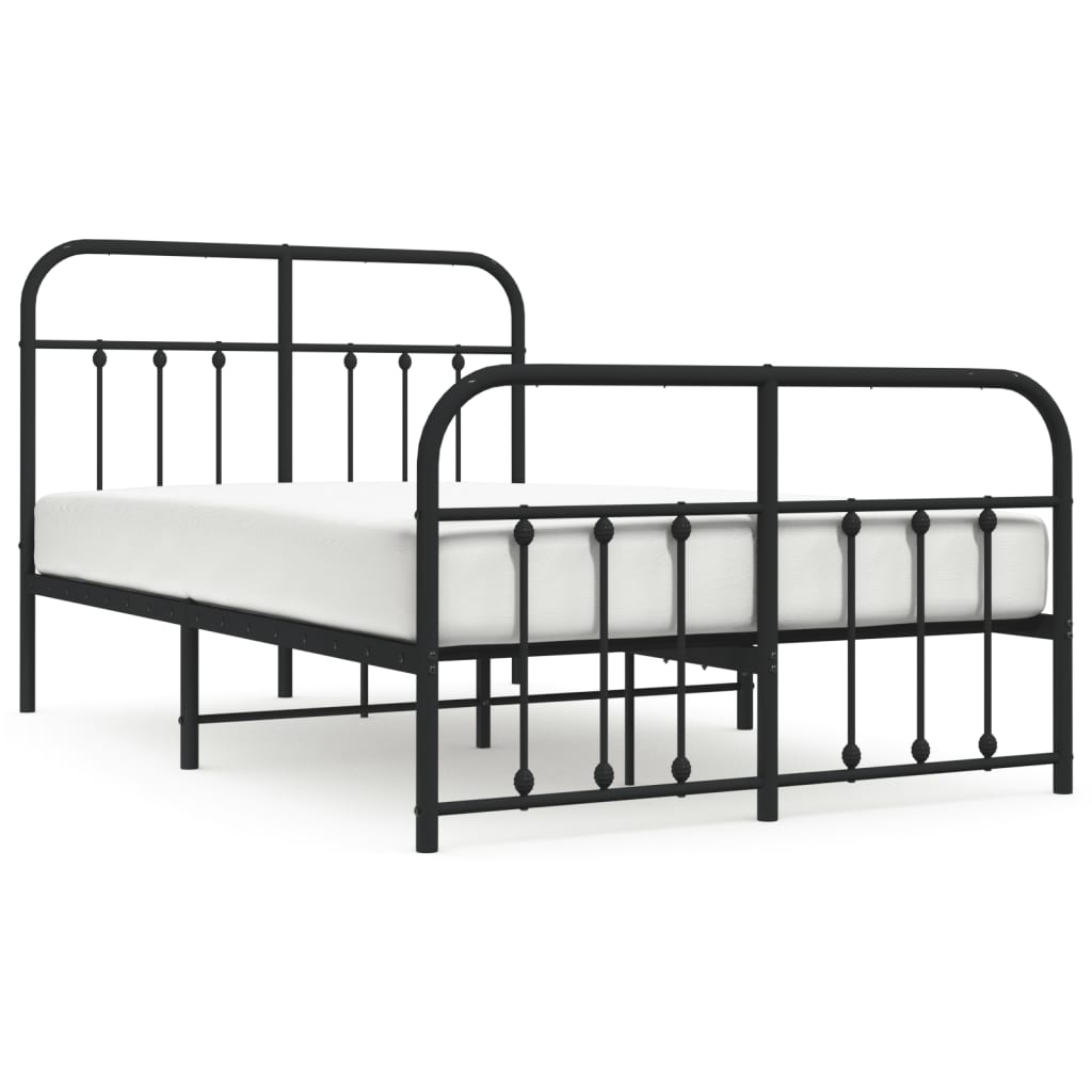 Estructura de cama 120x190 Negro