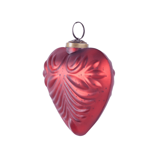 Conjunto de 4 bolas FERIABLE Vidro Vermelho