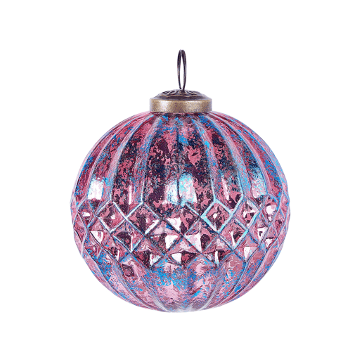 Conjunto de 6 bolas ASTRAL Vidro Rosa Conjunto de 6 bolas ASTRAL Vidro Rosa