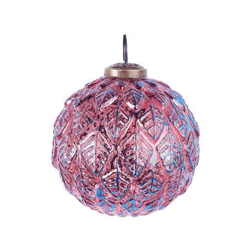 Conjunto de 6 bolas ASTRAL Vidro Rosa Conjunto de 6 bolas ASTRAL Vidro Rosa