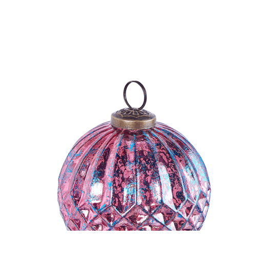 Conjunto de 6 bolas ASTRAL Vidro Rosa Conjunto de 6 bolas ASTRAL Vidro Rosa