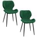 2x Silla tapizada capitoné de terciopelo SJ.17 2x Silla tapizada capitoné de terciopelo SJ.17 Gris