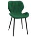 2x Silla tapizada capitoné de terciopelo SJ.17 2x Silla tapizada capitoné de terciopelo SJ.17 Gris
