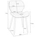 2x Silla tapizada capitoné de terciopelo SJ.17 2x Silla tapizada capitoné de terciopelo SJ.17 Gris