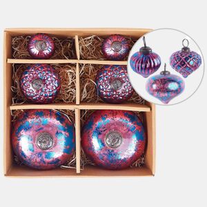 Conjunto de 6 bolas ASTRALE Vidro Rosa