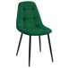 4x Silla tapizada capitoné de terciopelo SJ.1 4x Silla tapizada capitoné de terciopelo SJ.1 Verde Oscuro