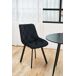 2x Silla tapizada capitoné de terciopelo SJ.33 2x Silla tapizada capitoné de terciopelo SJ.33 Negro