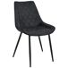 2x Silla tapizada capitoné de terciopelo SJ.0488 2x Silla tapizada capitoné de terciopelo SJ.0488 Negro