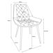 2x Silla tapizada capitoné de terciopelo SJ.0488 2x Silla tapizada capitoné de terciopelo SJ.0488 Negro
