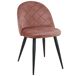 2x Silla tapizada capitoné de terciopelo SJ.077 2x Silla tapizada capitoné de terciopelo SJ.077 Rosa