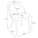 2x Silla tapizada capitoné de terciopelo SJ.077 2x Silla tapizada capitoné de terciopelo SJ.077 Rosa