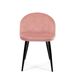 2x Silla tapizada capitoné de terciopelo SJ.077 2x Silla tapizada capitoné de terciopelo SJ.077 Rosa