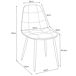2x Silla de terciopelo con tapizado capitoné SJ1 2x Silla de terciopelo con tapizado capitoné SJ1 Verde Oscuro