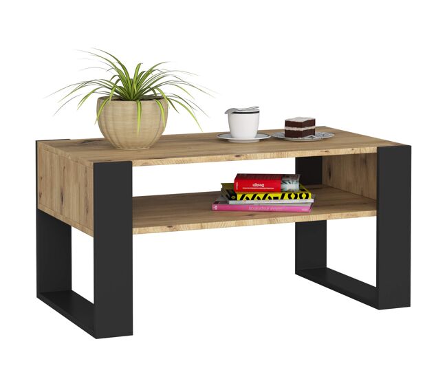 Mesa de café AKORD DOMI con estante 92x53