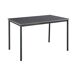 Mesa de comedor Lindesberg personas acero MDF 120x70 Mesa de comedor Lindesberg personas acero MDF 120x70 Negro/ Gris