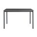 Mesa de comedor Lindesberg personas acero MDF 120x70 Mesa de comedor Lindesberg personas acero MDF 120x70 Negro/ Gris