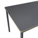 Mesa de comedor Lindesberg personas acero MDF 120x70 Mesa de comedor Lindesberg personas acero MDF 120x70 Negro/ Gris