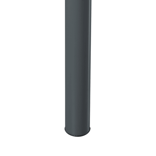 Mesa de jantar Lindesberg 4 pessoas aço MDF 120x70x75 cm - Preto Cinzento en.casa