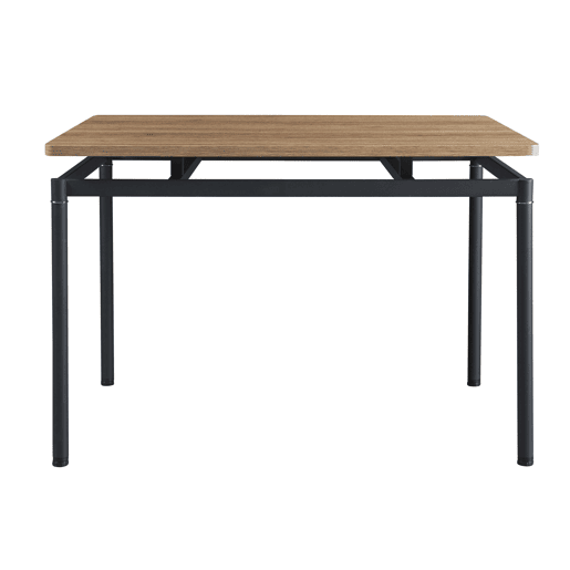 Mesa de jantar Hemnes retangular 4 pessoas aço MDF 120x70x75 cm - efeito carvalho preto en.casa