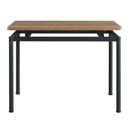 Mesa de jantar Hemnes retangular 4 pessoas aço MDF 100x60x75 cm - efeito carvalho preto en.casa