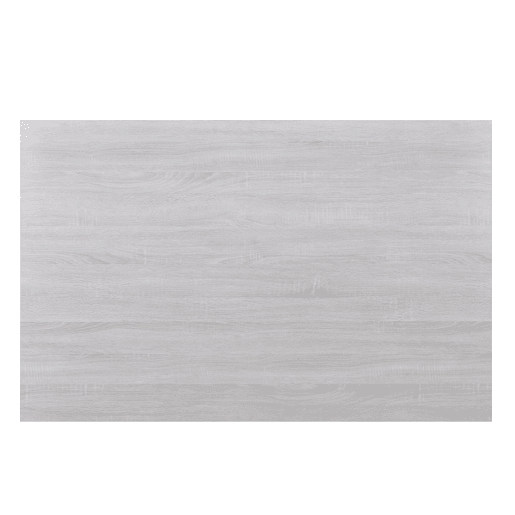 Mesa de jantar + 6 cadeiras Forssa MDF e couro sintético 140x90x77cm - Carvalho branco + Cinzento claro en.casa