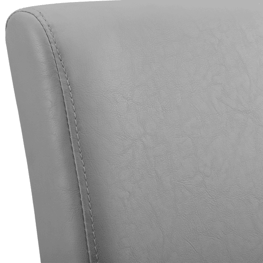 Mesa de jantar + 6 cadeiras Forssa MDF e couro sintético 140x90x77cm - Carvalho branco + Cinzento claro en.casa