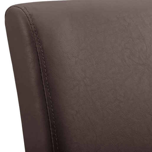 Mesa de jantar + 6 cadeiras Forssa MDF e couro sintético 140x90x77cm - Carvalho claro + Castanho en.casa