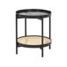 Beliani Mesa auxiliar RENO Beliani Mesa auxiliar RENO Negro/ Madera