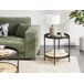 Beliani Mesa auxiliar RENO Beliani Mesa auxiliar RENO Negro/ Madera