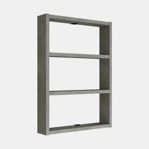Prateleira de parede para cozinha Lappajärvi Aglomerado 60x43x9 cm Efeito betão en.casa