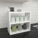 Estantería de cocina Hjo 2 niveles aglomerado 43 Estantería de cocina Hjo 2 niveles aglomerado 43 Blanco