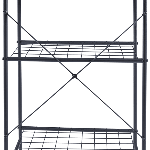 Prateleira de cozinha Nibe metal  aglomerado 150 x 60 x 42 cm Preto  Mármore preto en.casa