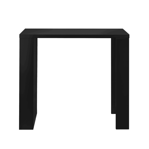 Mesa de bar Bonn aglomerado com 3 prateleiras 117x57x107 cm - Preto en.casa