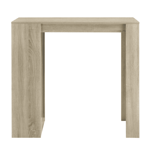 Mesa de bar Kouvola com 3 prateleiras em aglomerado 110 x 50 x 103 cm - Efeito carvalho en.casa