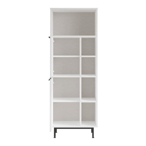 Armário de cozinha Vesanto com 5 compartimentos abertos 162x60x36 cm - Branco en.casa