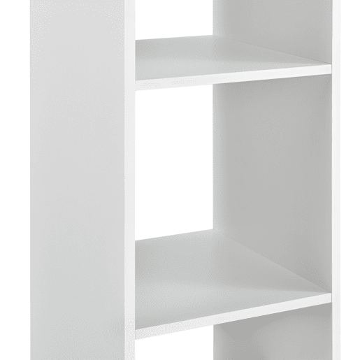 Mesa de bar Visby com 3 prateleiras em aglomerado 70 x 70 x 110 cm - Branco en.casa