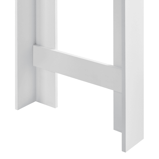 Mesa de bar Kouvola com 3 prateleiras em aglomerado 110 x 50 x 103 cm - Branco  Efeito carvalho en.casa