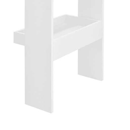 Mesa de bar Bromölla de parede com 2 prateleiras em aglomerado 120 x 45 x 106 cm Branco en.casa