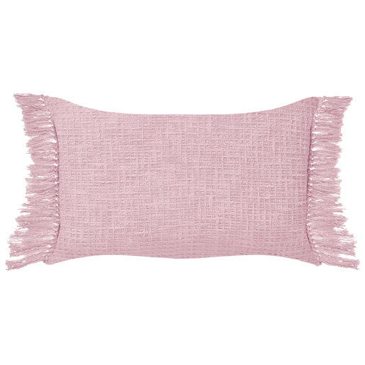 Conjunto de 2 almofadas decorativas TANSY Algodão 40 x 60 cm Rosa Sólido