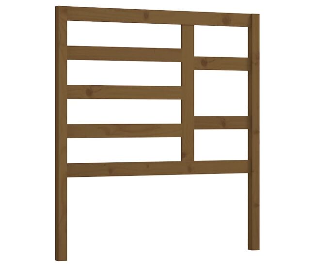 Vidaxl cabecero de cama madera maciza de pino marrón miel 106x4x104 cm
