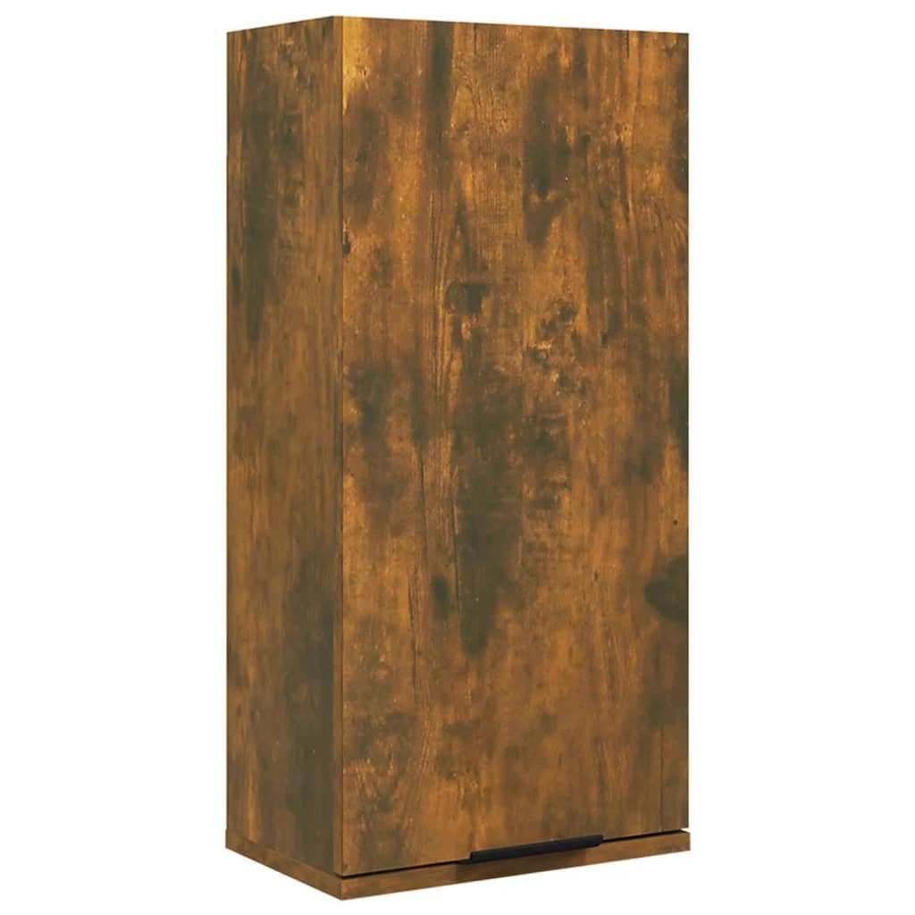 Vidaxl armario de baño de pared color roble ahumado 32x20x67 cm
