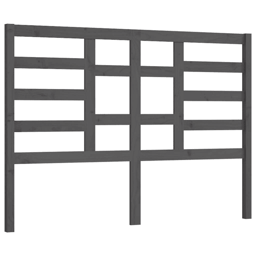 vidaXL Cabeceira de cama 156x4x104 cm pinho maciço cinzento
